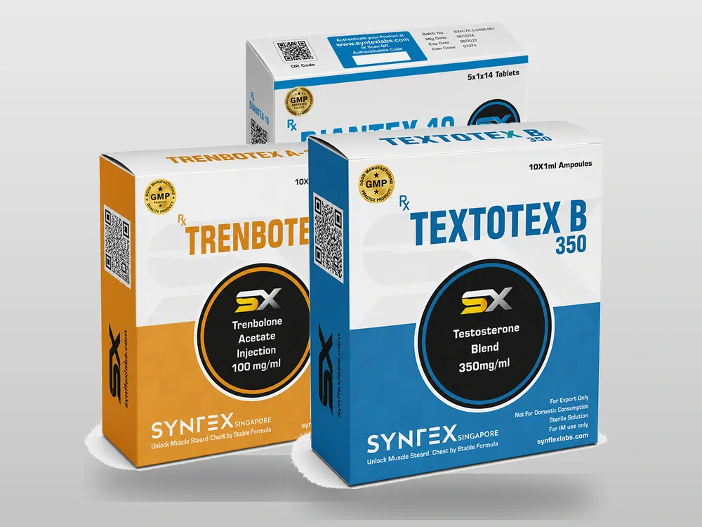 Syntex Labs Trenbotex and Textotex boxes
