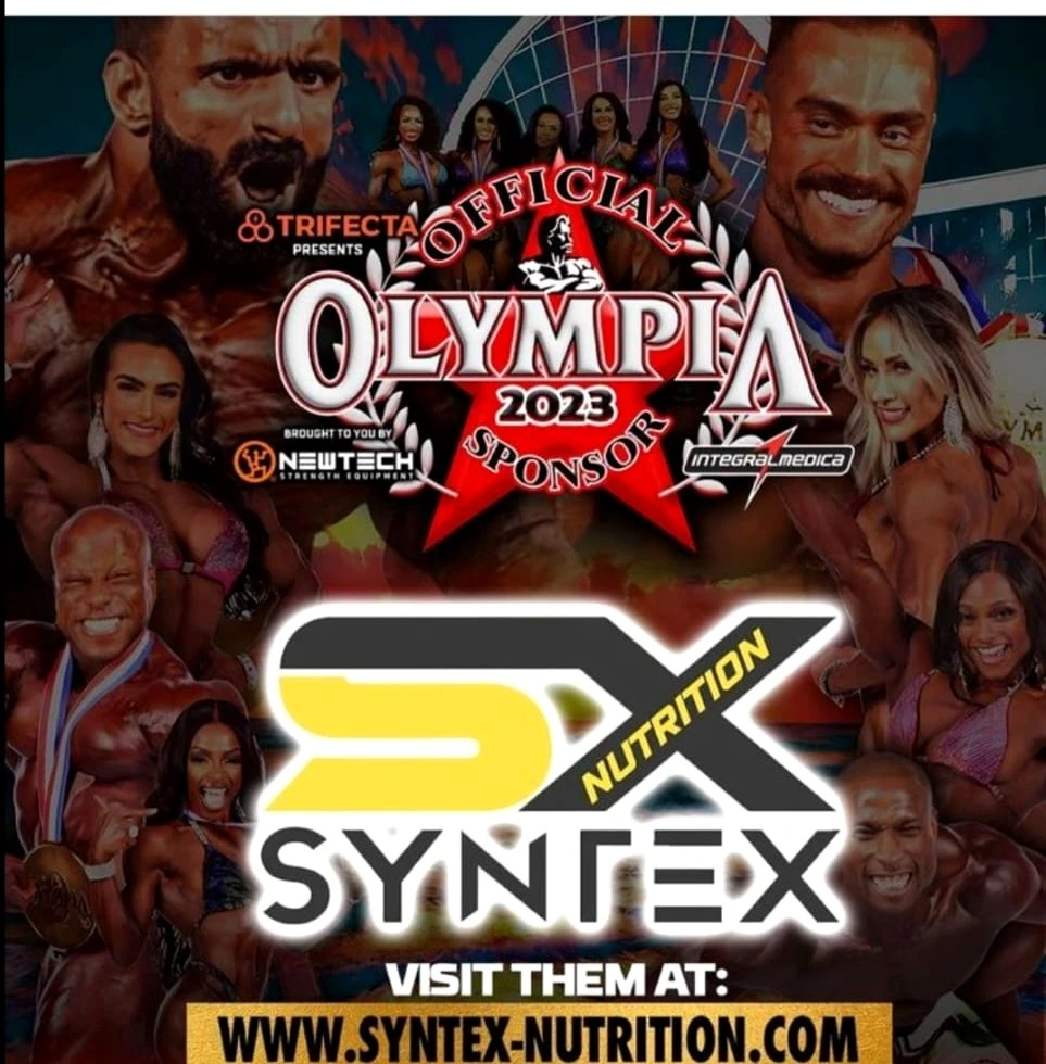 Pieza histórica de Syntex Nutrition y Olympia 2023