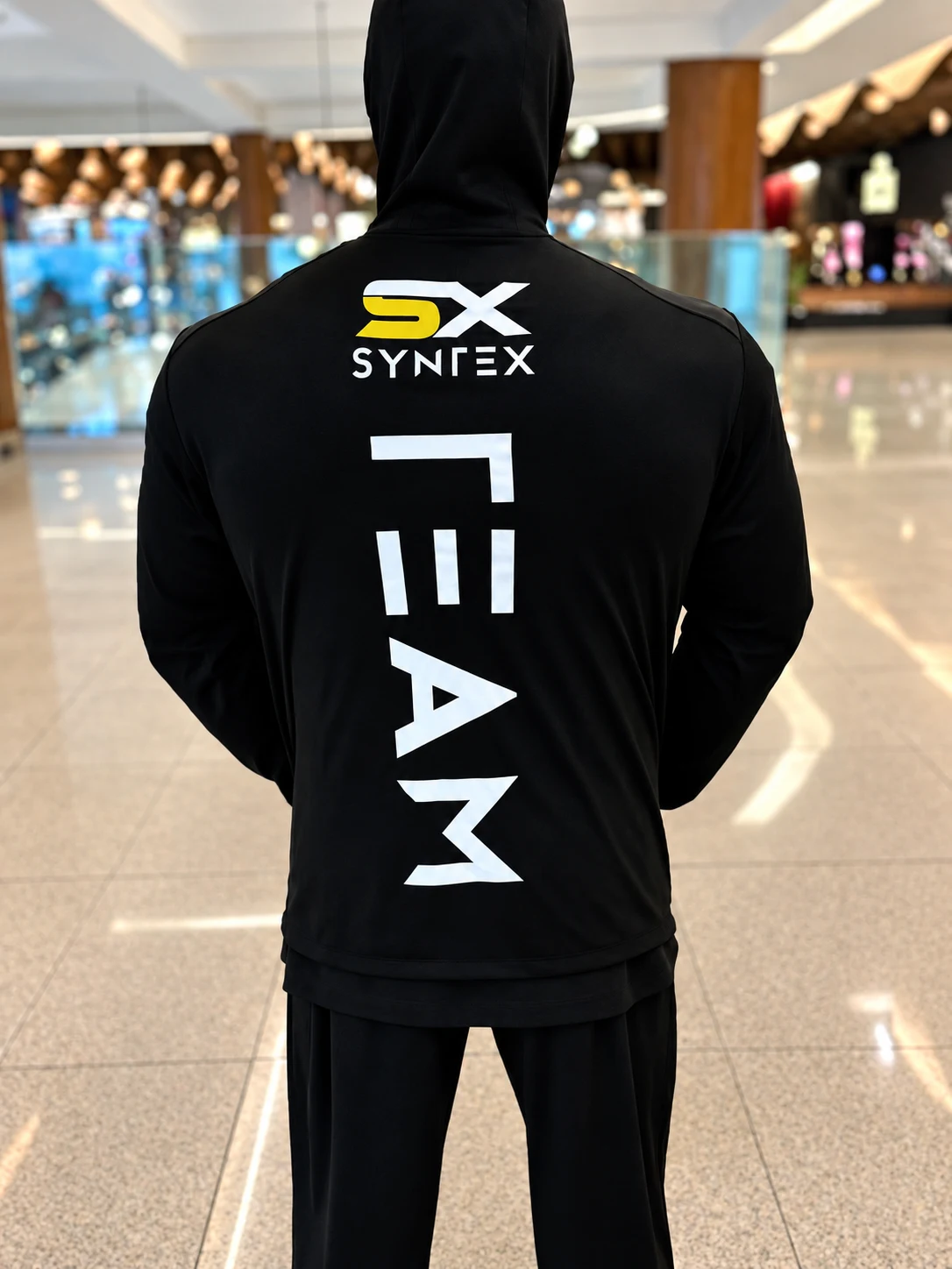Syntex team clothing, digitally restored archive photograph