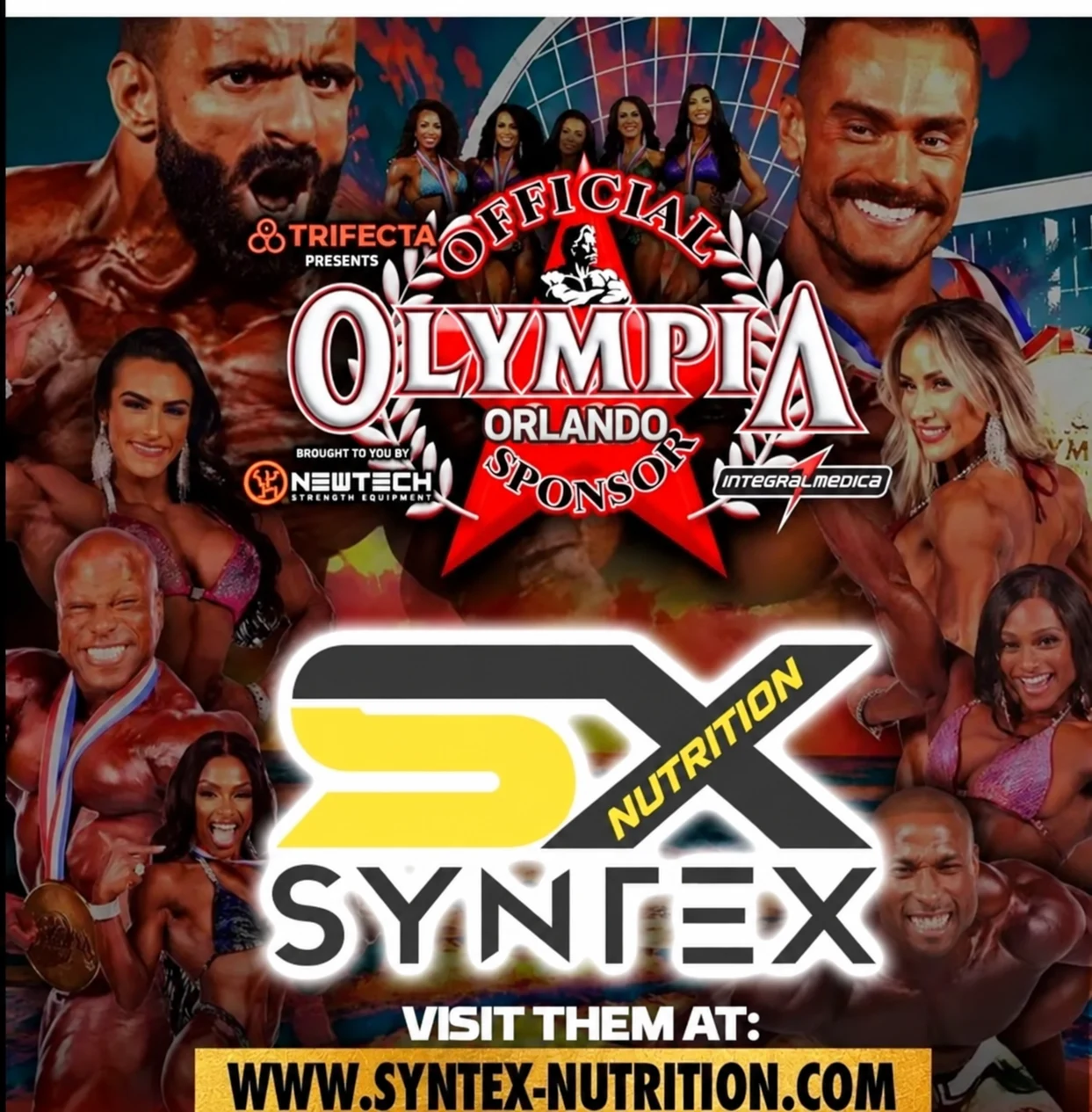 Archived Syntex Nutrition and Olympia artwork from Orlando